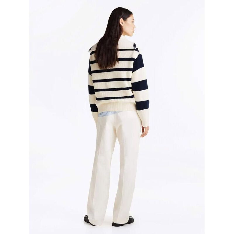 Tommy Hilfiger V-Neck Striped Sweater image number 1